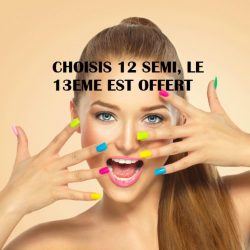 Lot 12 vernis semi permanents + 1 Offert Lot 12 vernis semi permanents + 1 Offert